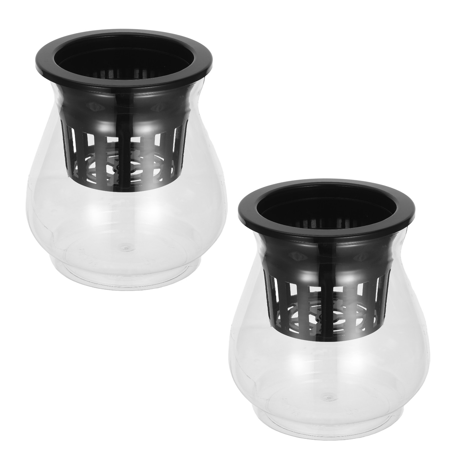 Plant Aquarium Pot - 2Pcs Transparent Hydroponic Container Fish Tank