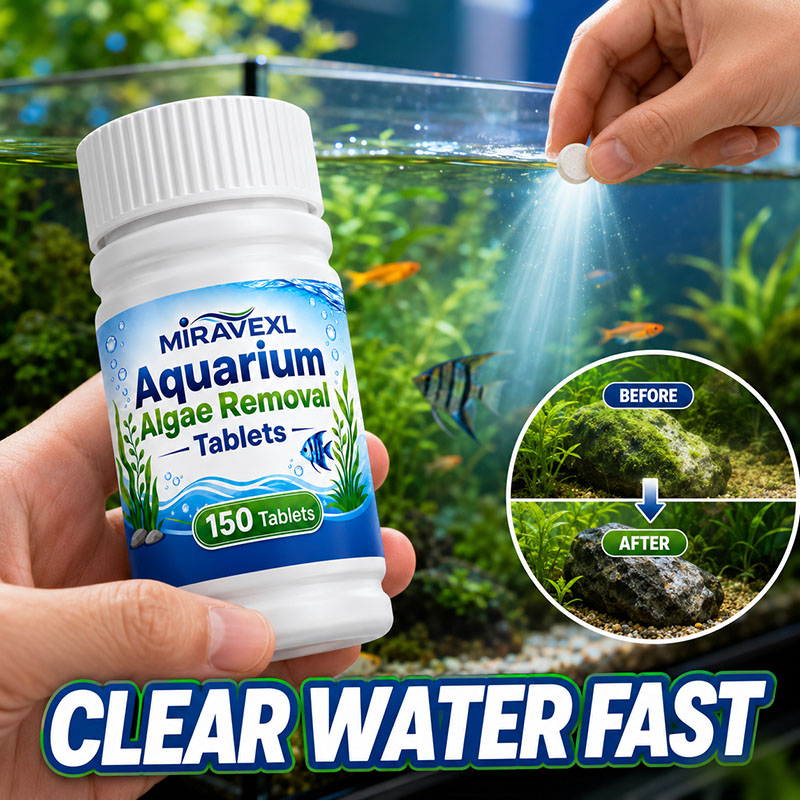 Live Plant Aquarium - MIRAVEXL 150 Aquarium Algae Removal Tablets,