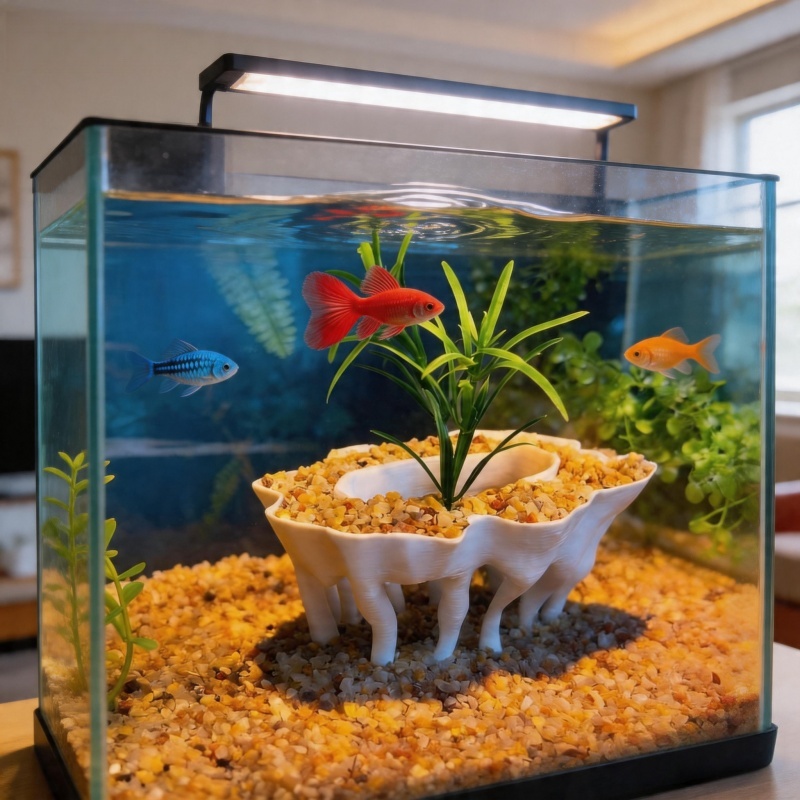 Plant Aquarium Pot - 3D printed aquarium plants in the