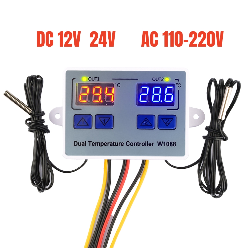 Aquarium Plant Holder - W1088 Dual LED Digital Temperature Sensor