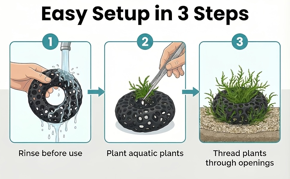 1PCS 3D Printing Aquarium Fish - đánh giá và giá Aquarium Moss