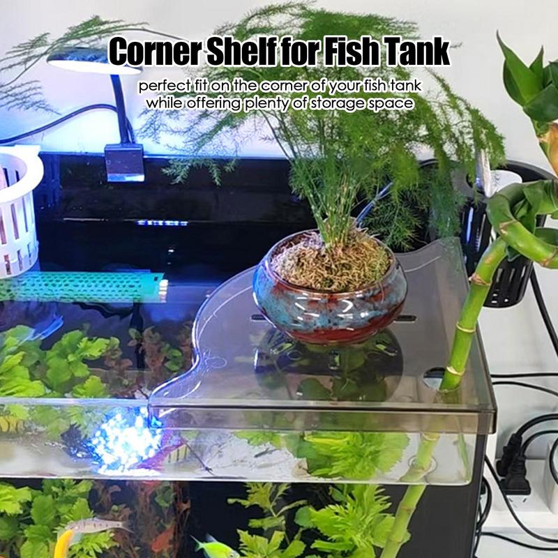 Fish Tank Corner Shelf  Coral  - đánh giá và giá Aquarium Plant Holder