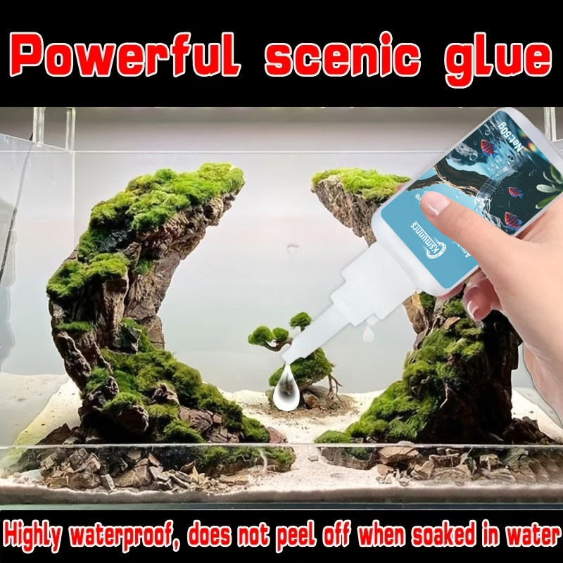 Aquarium Landscape Glue, Quick - đánh giá và giá Aquarium Driftwood