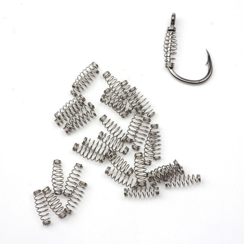 100Pcs Fish Hooks Spring Bait  - đánh giá và giá Aquarium Fertilizer