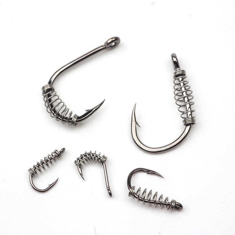 100Pcs Fish Hooks Spring Bait  - đánh giá và giá Aquarium Fertilizer