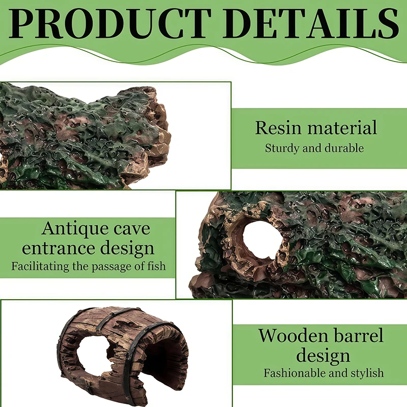 3Pcs Aquarium Resin Decoration - đánh giá và giá Aquarium Moss