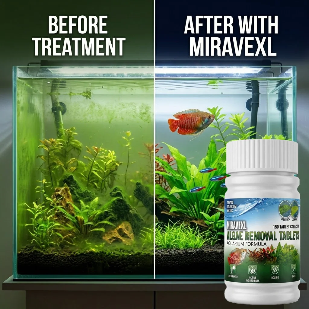 MIRAVEXL 150 Tablets Fish Tank - đánh giá và giá Planted Aquarium Cleaning